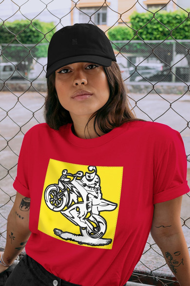 Koszulka z naszywką Lubię zapierd..lać 05