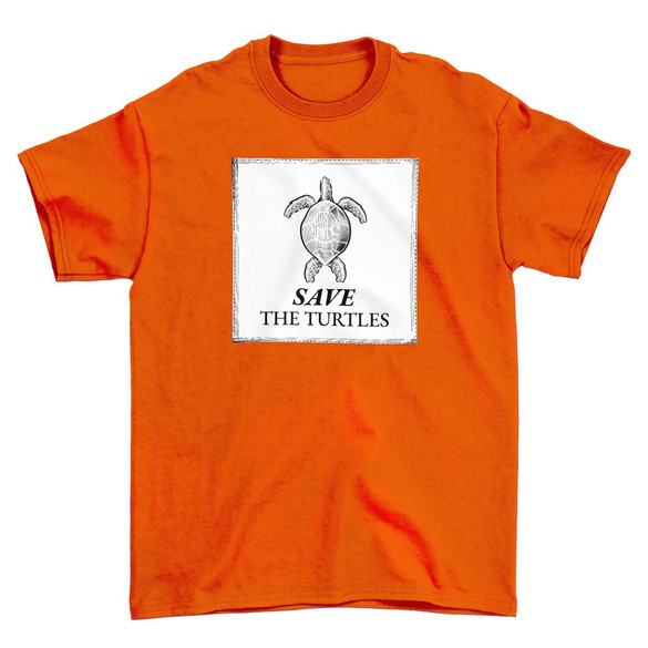 Koszulka z naszywką Save The Turtles