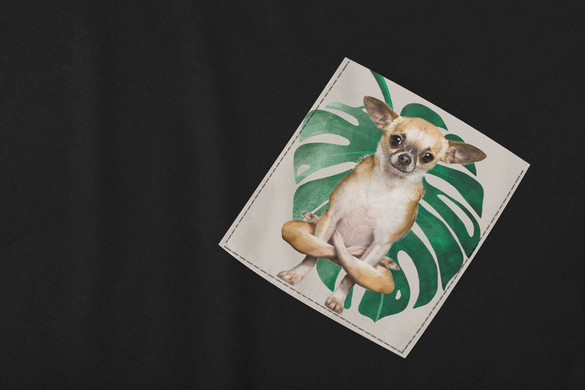 	Koszulka z kieszonką YOGA DOG