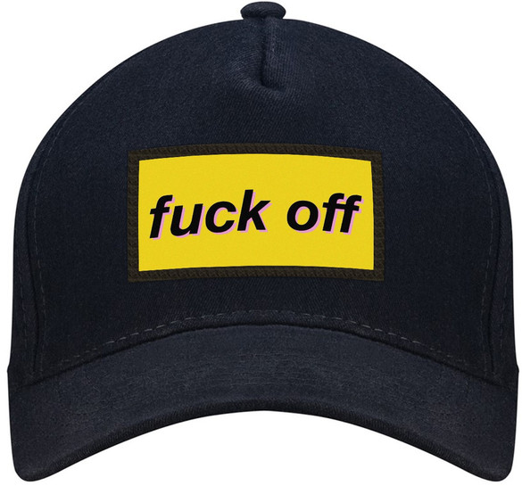 Czapka FUCK OFF bejsbolówka z naszywką