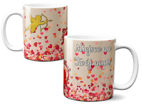 Kubek na Walentynki DODAJ NAPIS!