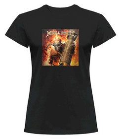 Bluzka damska z naszywką Megadeth Arsenal