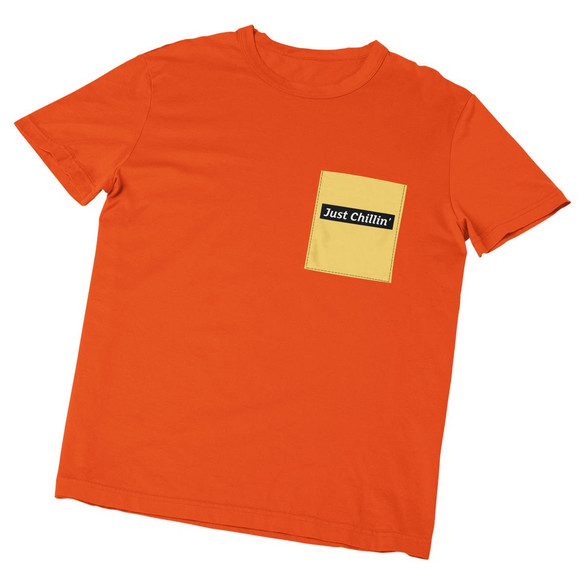 Koszulka z kieszonką JUST CHILLIN'