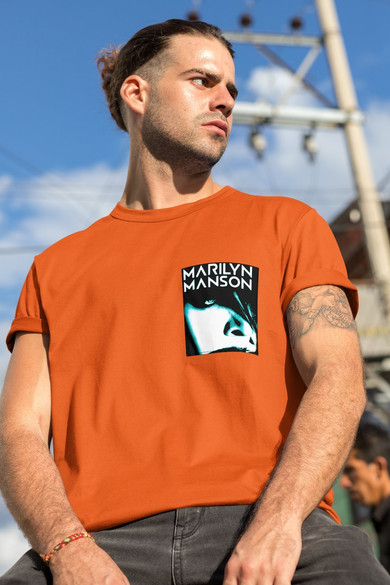 Koszulka z kieszonką Marilyn Manson