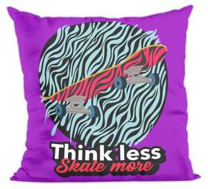 Poduszka Think less,scate more