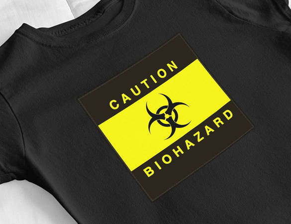 Bluzka damska z naszywką Biohazard 02