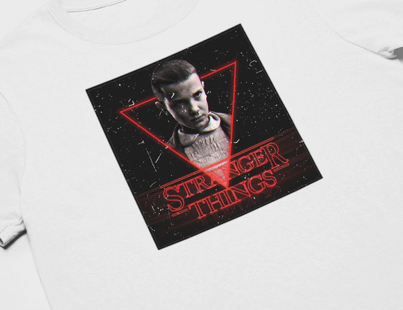 Koszulka z naszywką Stranger Things Eleven
