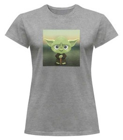 Bluzka damska z naszywką YODA Star Wars
