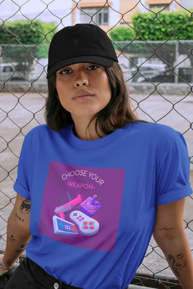 Koszulka z naszywką CHOOSE YOUR WEAPON
