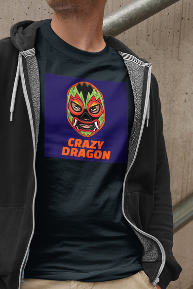 Koszulka z naszywką  Crazy Dragon