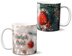 Kubek WESOŁYCH ŚWIĄT 02 na Prezent +imię
