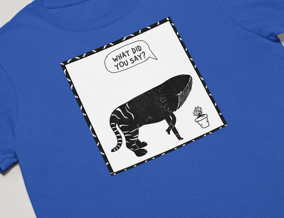 Koszulka z naszywką What did you say?