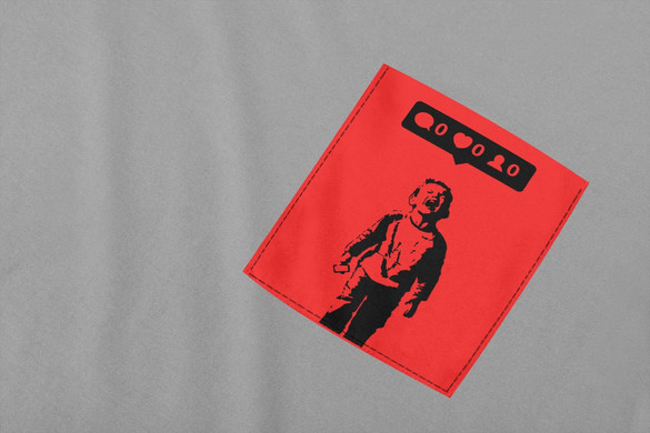 Koszulka z kieszonką BANKSY 02