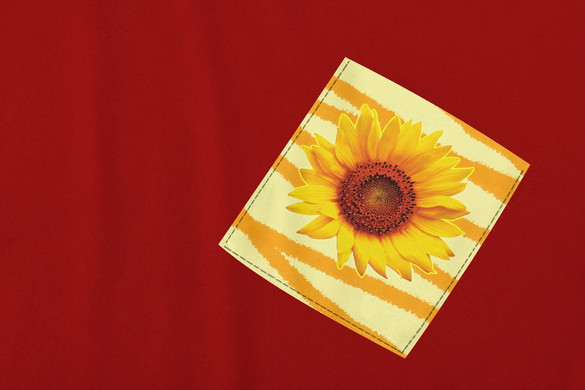 Koszulka z kieszonką SŁONECZNIK