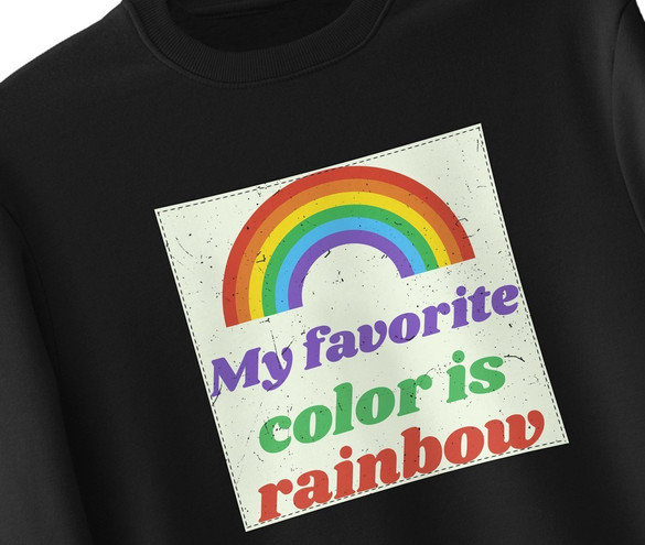 Bluza z naszywką Favourite colour