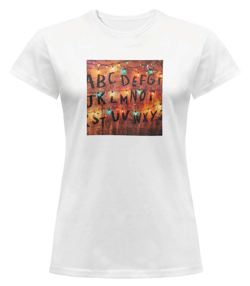 Bluzka damska z naszywką Stranger Things ABC