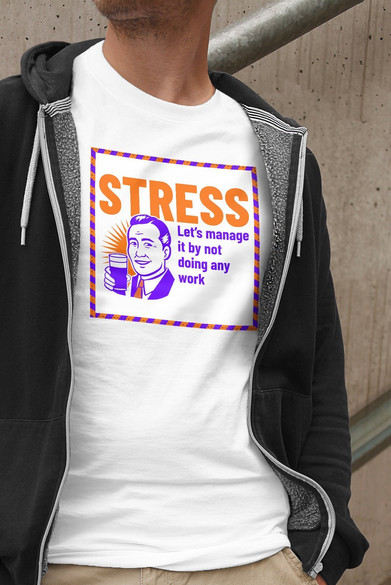 Koszulka z naszywką STRESS