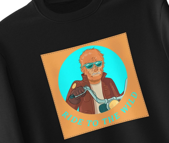 Bluza z naszywką Ride to the wild