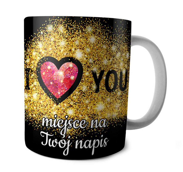 Kubek na Walentynki DODAJ NAPIS!