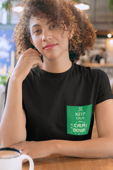 Koszulka z kieszonką KEEP CALM AXII