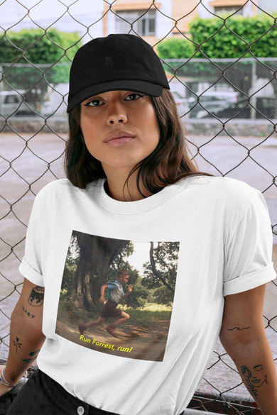 Koszulka z naszywką Forrest Gump RUN