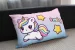 Poduszka Jednorożec Kawaii z gwiazdkami –  z imieniem gratis 60x40cm