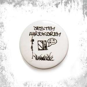 Przypinka JESTEM HARDCOREM!