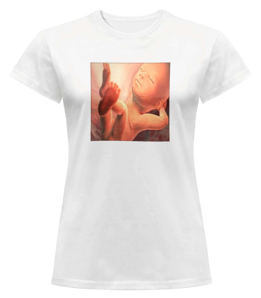 Bluzka damska z naszywką Płód 01