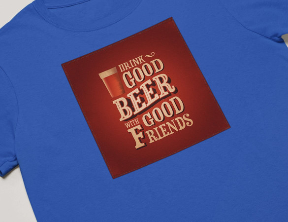 Koszulka z naszywką Drink Good Beer...