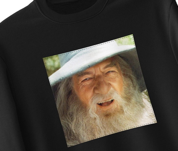 Bluza z naszywką Gandalf smile