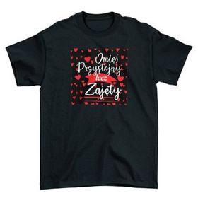 Koszulka z naszywką na Walentynki TWÓJ NAPIS