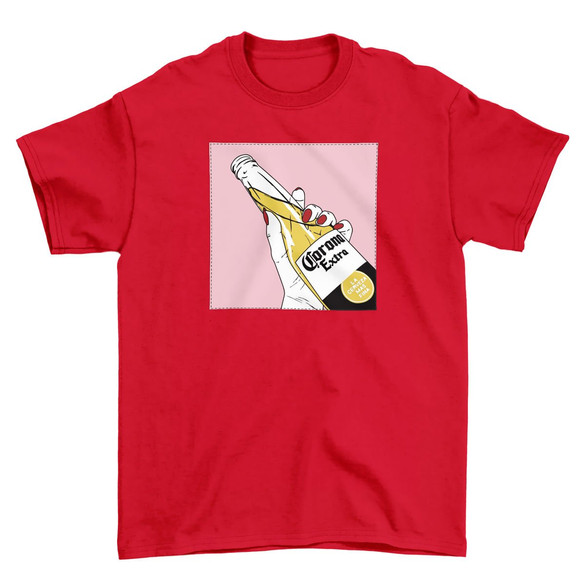 Koszulka z naszywką CORONA Extra