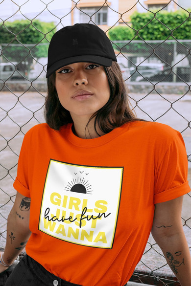 Koszulka z naszywką Girls just wanna …