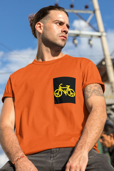 Koszulka z kieszonką  Rower PEACE