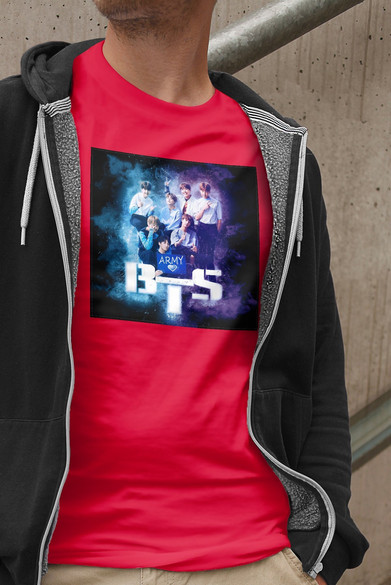 Koszulka z naszywką BTS Army 01