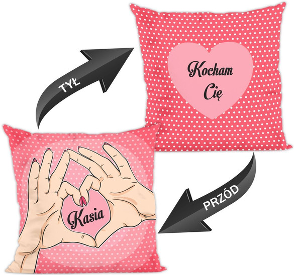 Poduszka na Walentynki DODAJ NAPIS