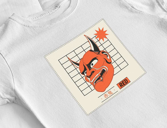 Bluzka damska z naszywką Red devil