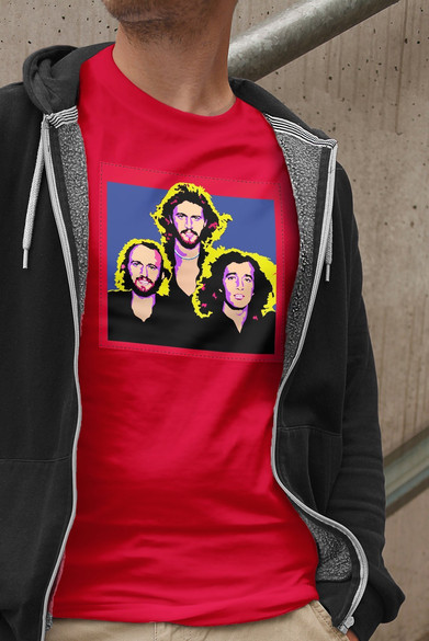 Koszulka z naszywką  Bee Gees  02