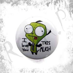 Przypinka I LOVE YOU THIS MUCH