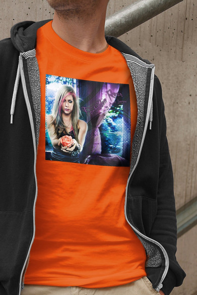 Koszulka z naszywką Avril Lavigne rose