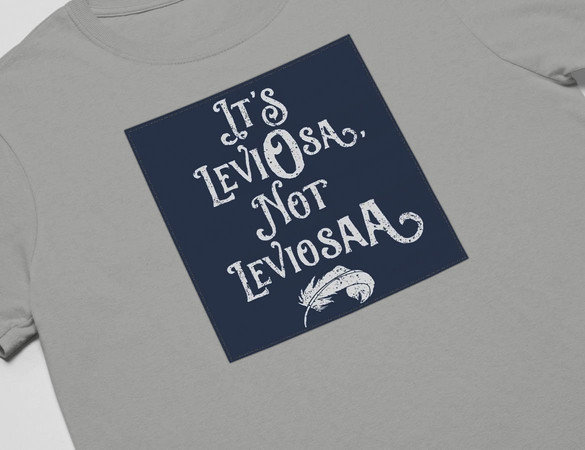 Koszulka z naszywką  Harry Potter leviosa