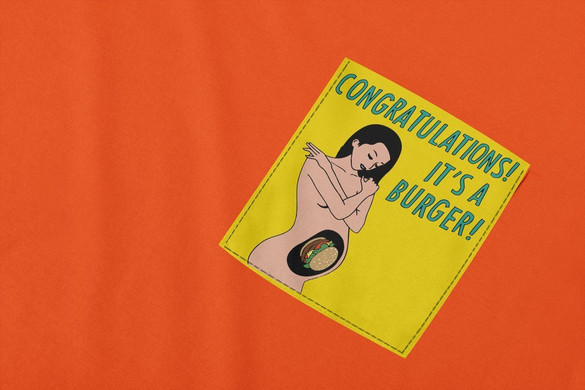 Koszulka z kieszonką IT'S A BURGER