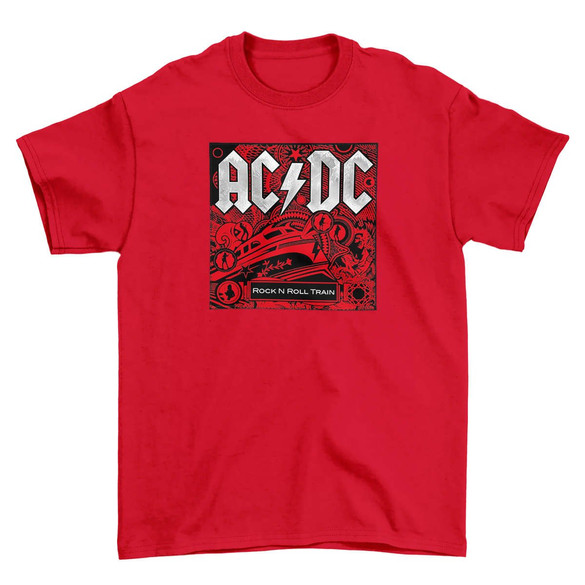 Koszulka z naszywką AC/DC...Train...