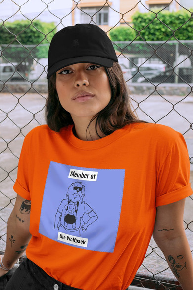 Koszulka z naszywką  Member of the Wolfpack
