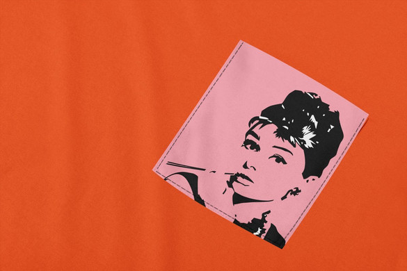 	Koszulka z kieszonką AUDREY HEPBURN