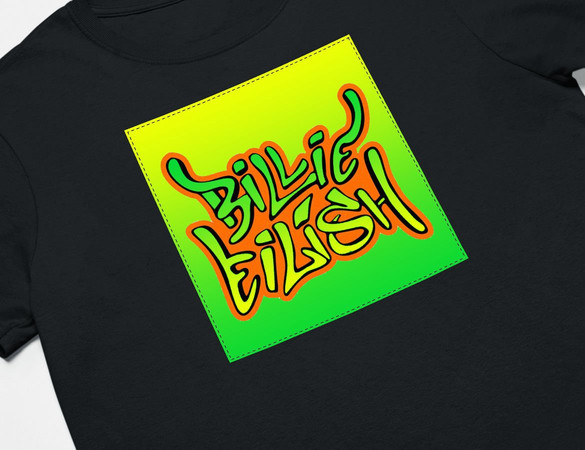 Koszulka z naszywką Billie Eilish 05