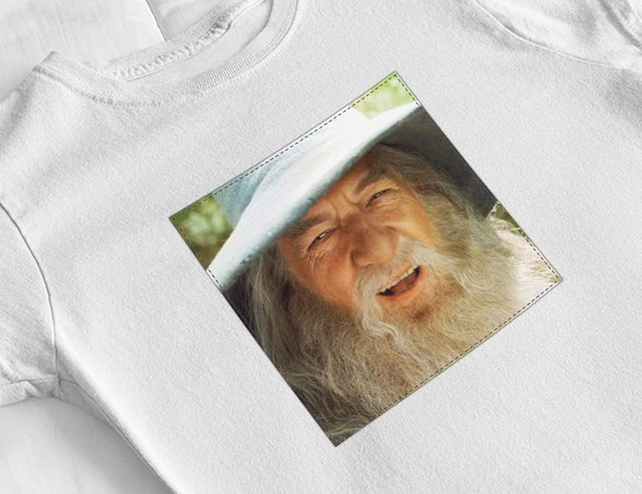 Bluzka damska z naszywką Gandalf smile