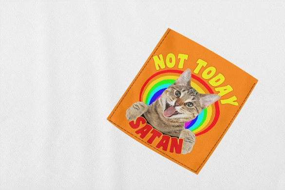 Koszulka z kieszonką NOT TODAY