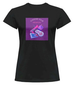 Bluzka damska z naszywką CHOOSE YOUR WEAPON