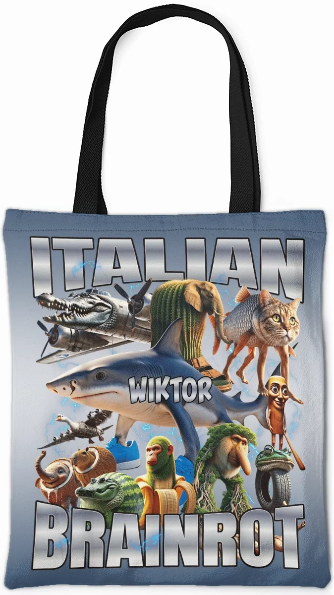 Torba na ramię Italian Brainrot Ekipa Stworków włoskich brainrotów